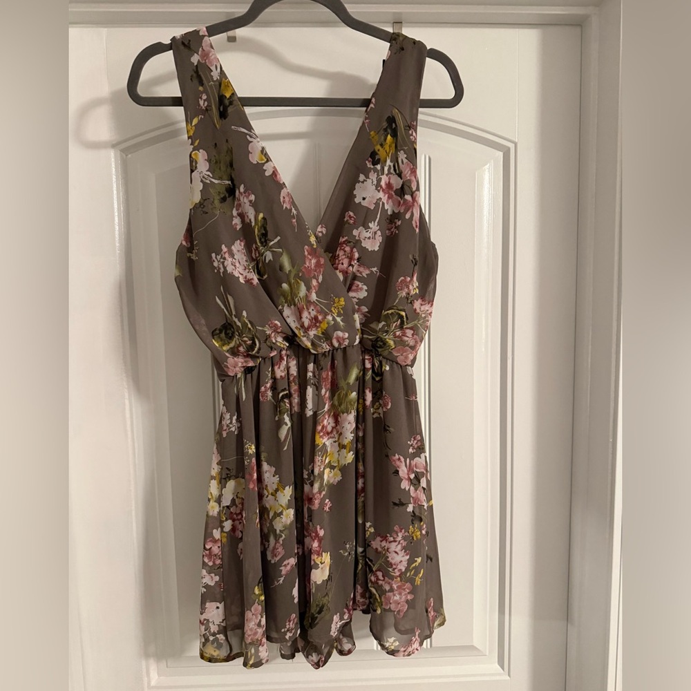 Floral Sleeveless Romper